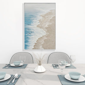 Sunny Beach Hand Painted Canvas Wall Art