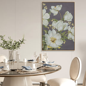 Lush and Elegant Floral Print Features Wall Art