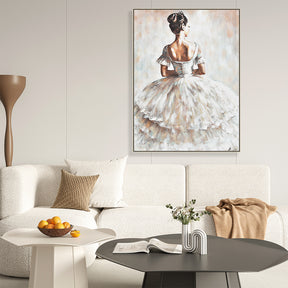 Graceful Dancer Hand Painted Oil Painting Wall Art