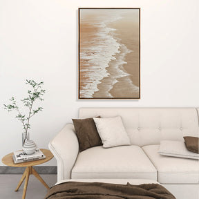 Sunny Beach Hand Painted Canvas Wall Art