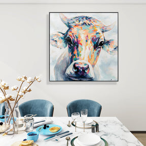 Animal Cow Hand Painted Canvas Wall Art