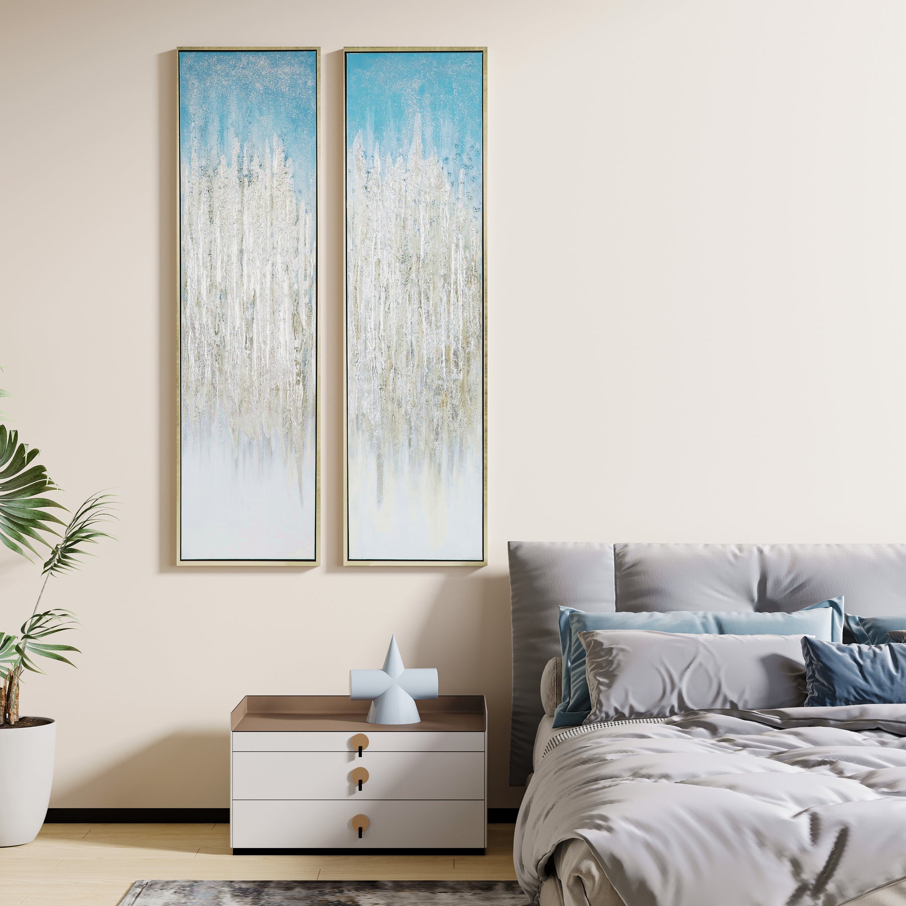 Contemporary S/2 Hand Painted Wall Arts