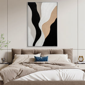 Hand Painted Abstract Strokes And Lines Wall Art