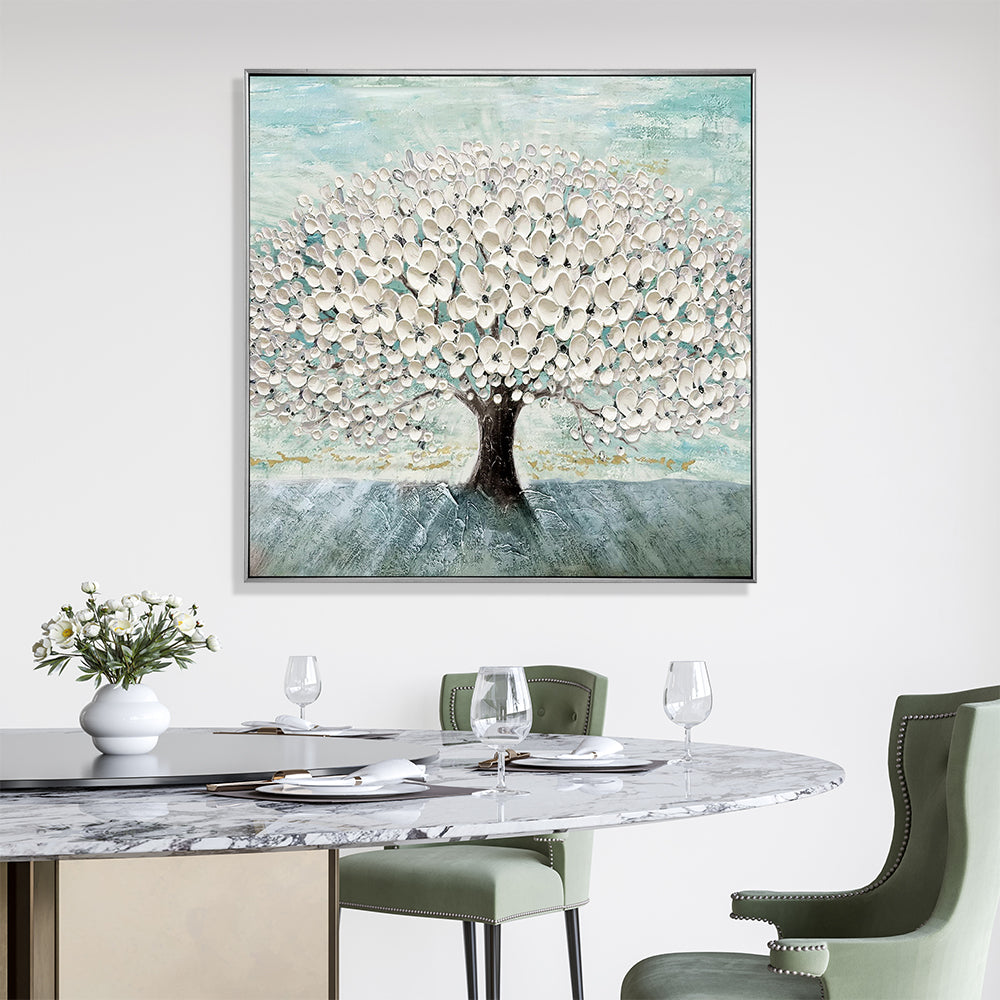 Blooming Tree Hand Painted Canvas Wall Art