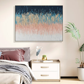 Gradient Texture Hand Painted Oil Painting Wall Art