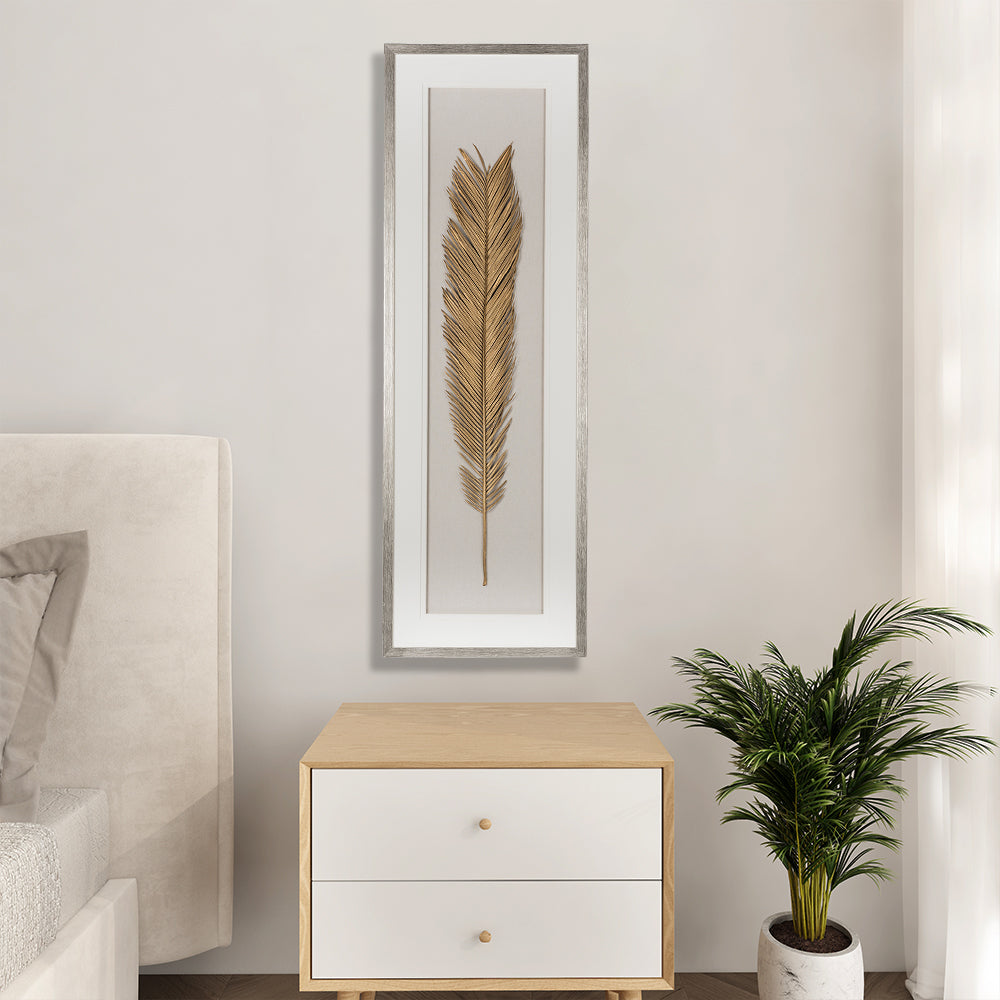 Contemporary Gold Leaf Framed Wall Art