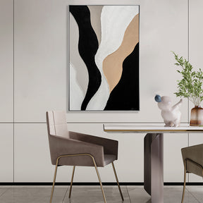 Hand Painted Abstract Strokes And Lines Wall Art