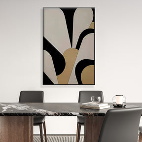 Contemporary Minimalist Geometric Abstract Framed Wall Art