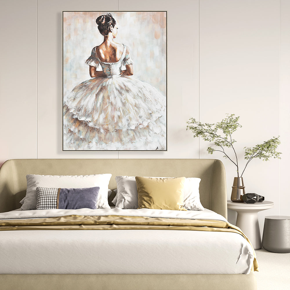 Graceful Dancer Hand Painted Oil Painting Wall Art