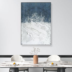 Contemporary Style Abstract Wavy Texture Framed Wall Art