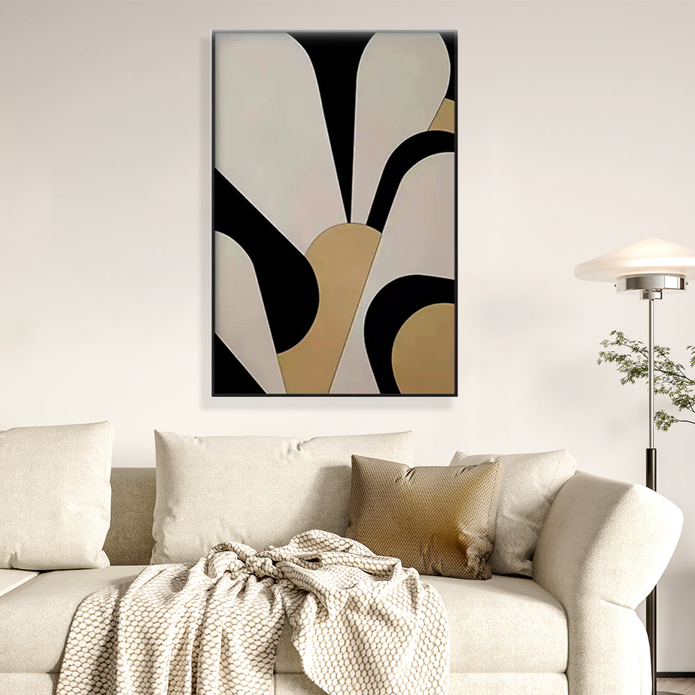 Contemporary Minimalist Geometric Abstract Framed Wall Art