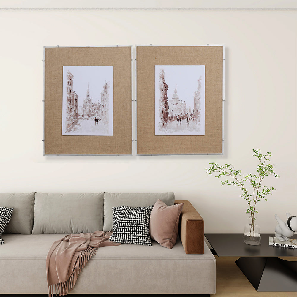 S/2 European Cities Framed Wall Art