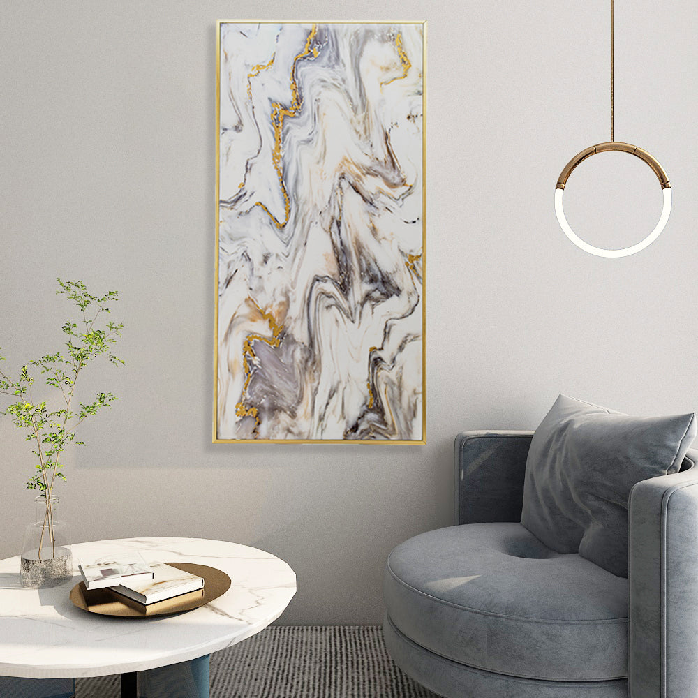 Mid-Century Modern Marble Pattern Wall Art