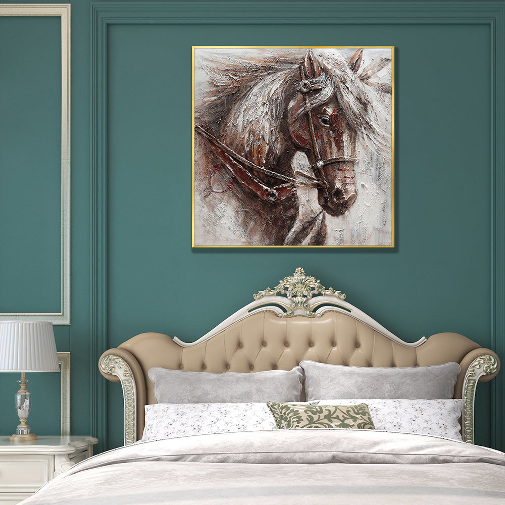 Contemporary Horse Oil Painting Canvas Wall Art