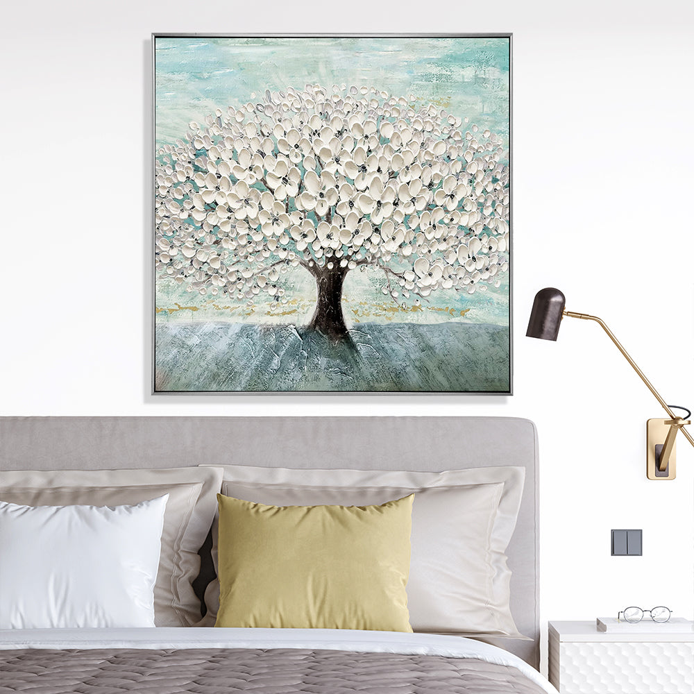 Blooming Tree Hand Painted Canvas Wall Art