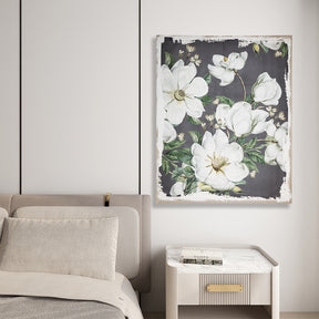 Vintage Magnolia Blooms Canvas Print Mural