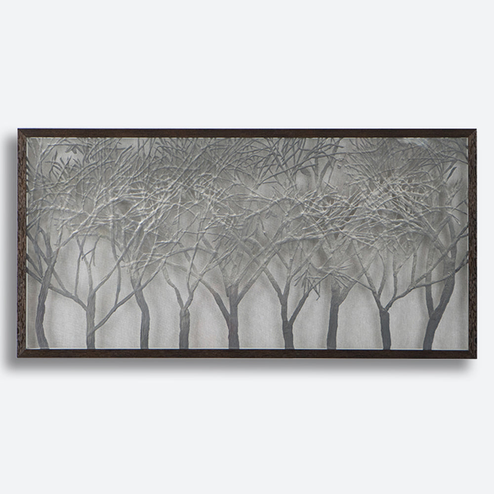 Gloomy Forest Shadow Box Glass Frame Wall Art