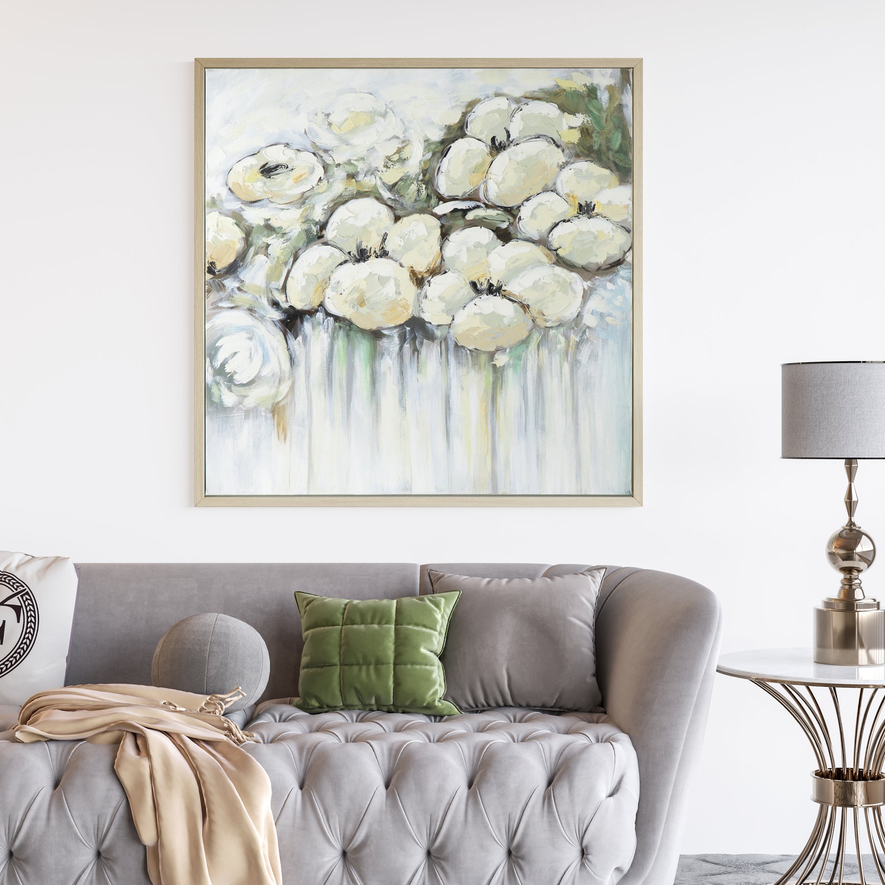 Traditional Hand Painted Oil Painting Flower Wall Art