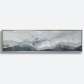 Contemporary Hand Painted Oil Painting Mountain Texture Wall Art