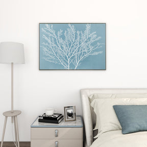 Minimalist Deep Blue Coastal Framed Wall Art