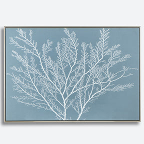 Minimalist Deep Blue Coastal Framed Wall Art