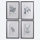 Farmhouse S/4 Sketch Botanical Picture Framed Wall Art