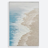 Sunny Beach Hand Painted Canvas Wall Art