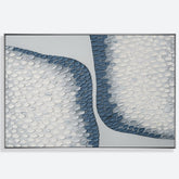 Abstract Blue And White Hand Painted Canvas Wall Art