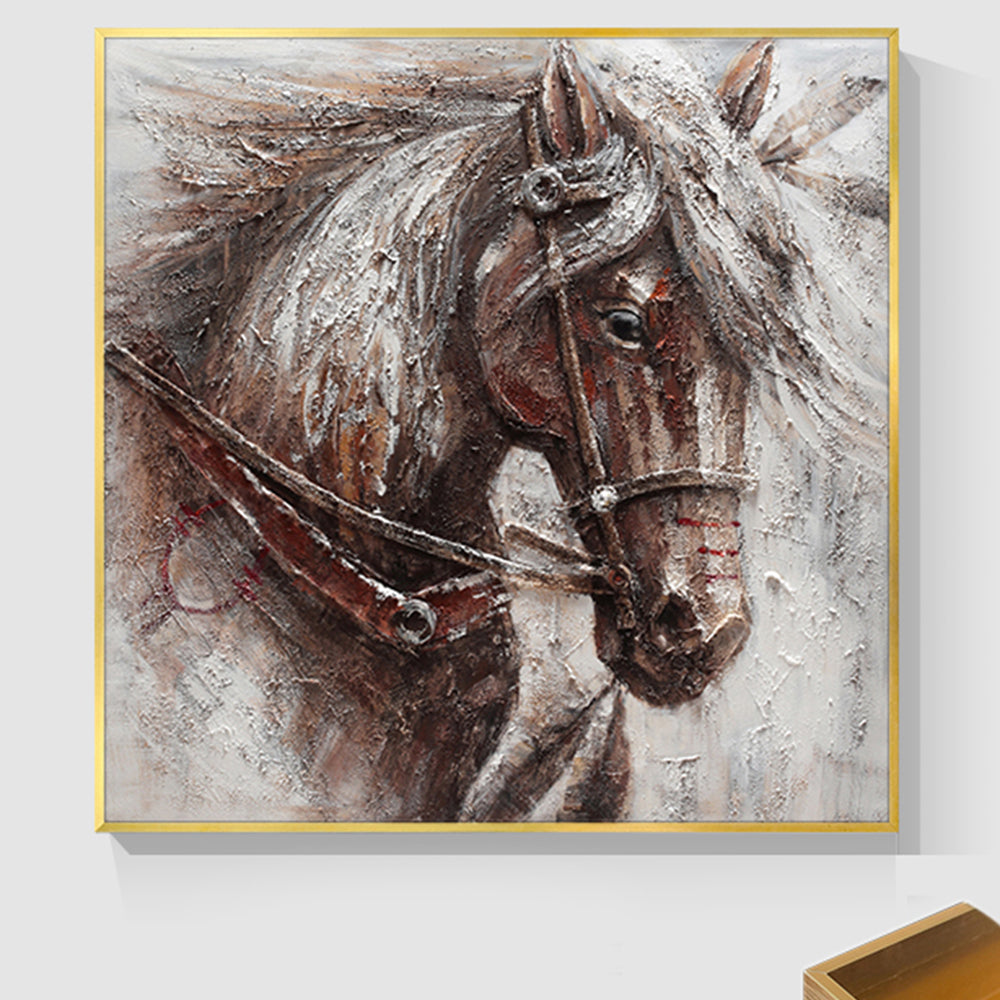 Contemporary Horse Oil Painting Canvas Wall Art