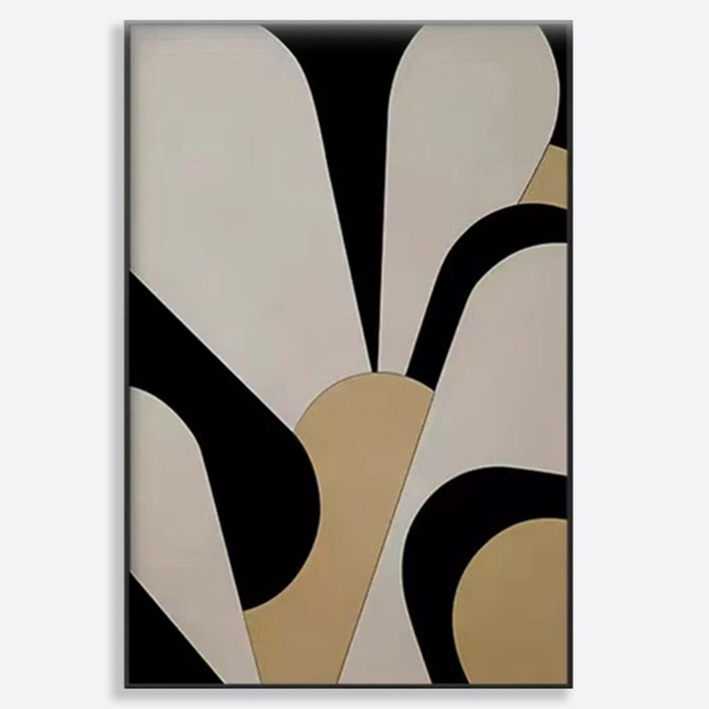 Contemporary Minimalist Geometric Abstract Framed Wall Art