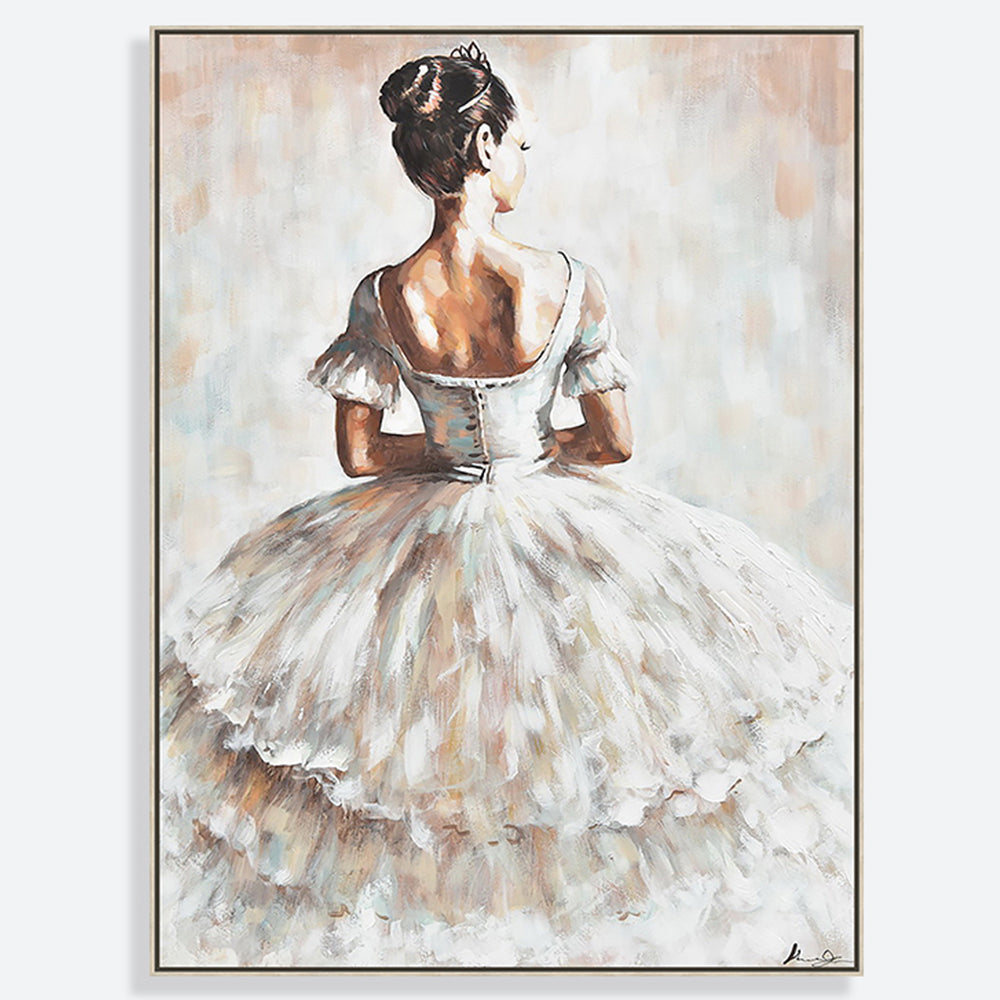 Graceful Dancer Hand Painted Oil Painting Wall Art