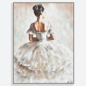 Graceful Dancer Hand Painted Oil Painting Wall Art