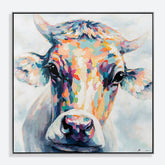 Animal Cow Hand Painted Canvas Wall Art