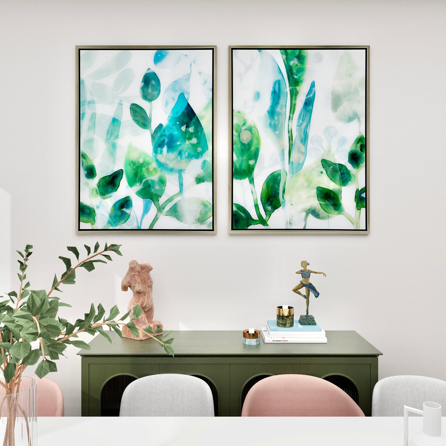 Feature Watercolor Acrylic Printed Wall Art