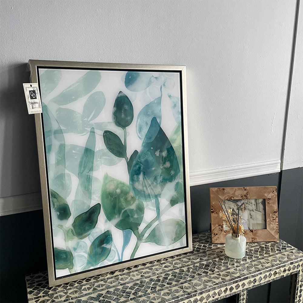 CHARMDÉC Green leaves natural and fresh two-piece wall art