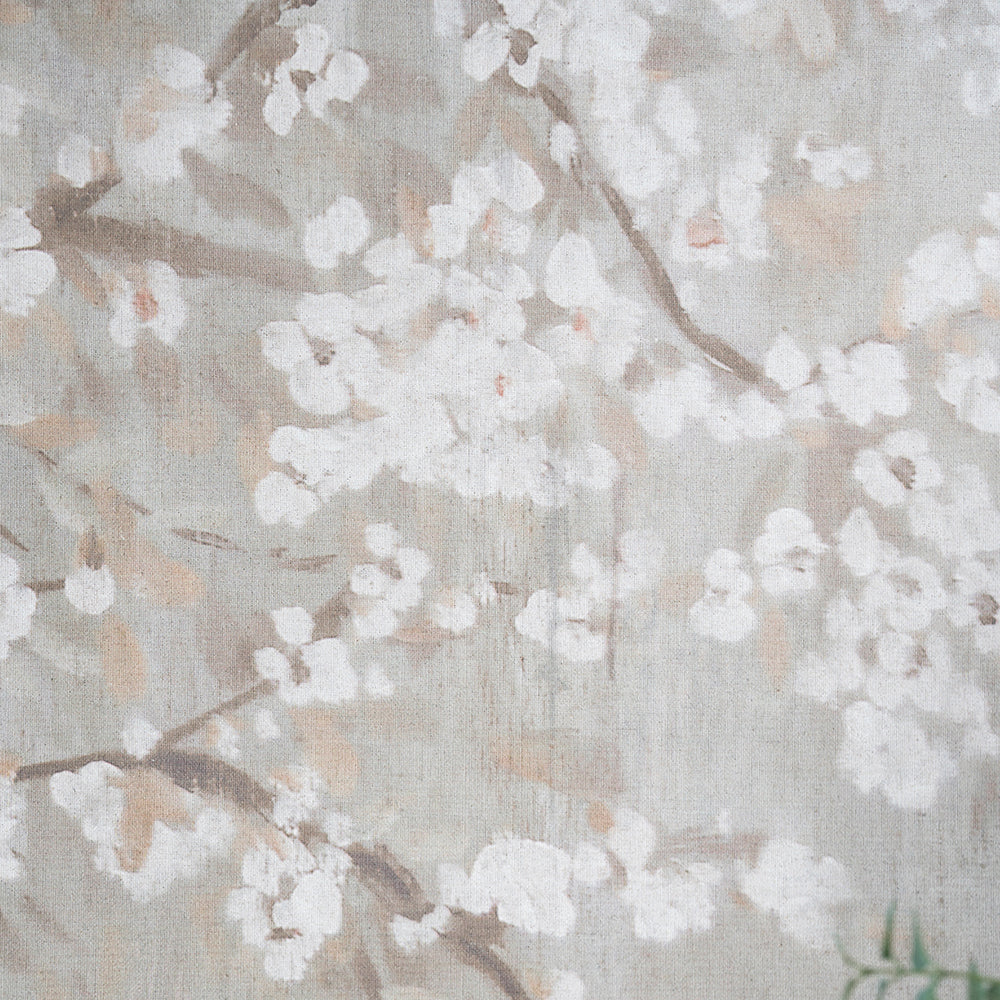 Modern Style Saison White Cherry Blossom Mural